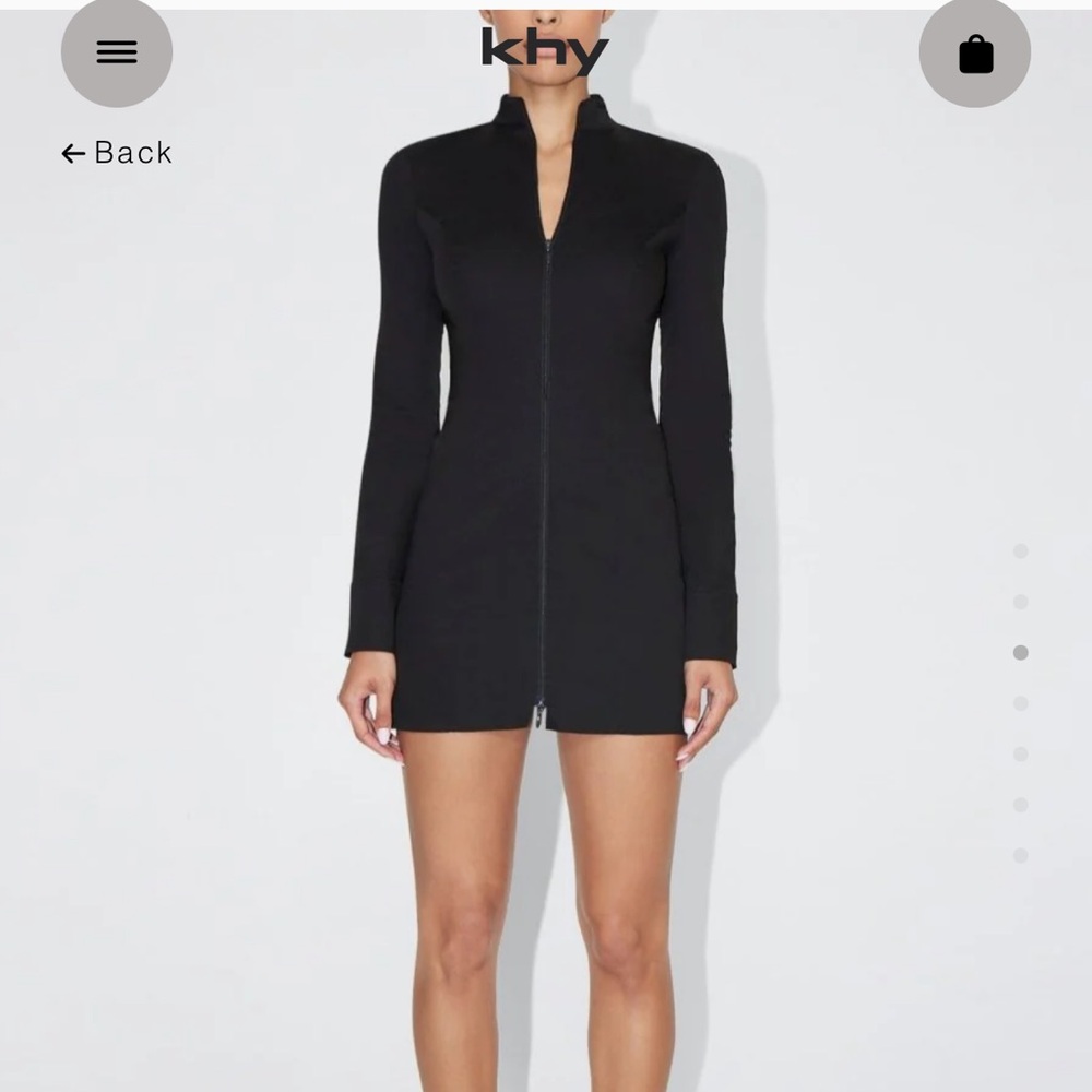 Khy- Poplin Zip Mini Dress